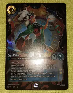 Disney Lorcana Wilds Unknown- Kida - Crystal Scion- Enchanted 236/204 - Image 2