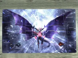YGOmat Playmat Chaos Ruler the Chaotic Magical Dragon TCG CCG Card Game Mat Pad - Image 1