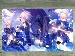 YGOmat Playmat Fate/Grand Order FGO TCG CCG Mat Trading Card Game Mat With Zones - Image 1