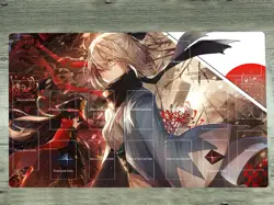 YGOmat Playmat Fate/Grand Order TCG CCG Mat Okita Souji Trading Card Game Mat - Image 1