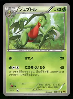 2014 Moderately Played Pokemon Grovyle 004/070 Gaia Volcano XY5 Japanese - Image 1