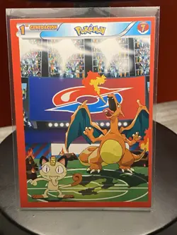 CARD POKEMON POKEDEX EF VOL. I #07 CHARIZARD & MEOWTH 2022 Kanto PERU TCG - Image 1