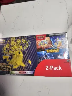 Pokemon Surging Sparks Elite Trainer Box Booster Bundle 2-Pack - Image 1