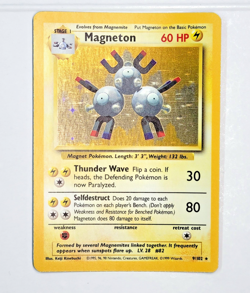 *NM* 1999 Vintage Pokemon Card - Base Set - Magneton (Holo) 009/102 - Image 2