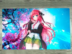 YGOmat CCG The Quintessential Quintuplets TCG Playmat Nakano Nino Card Game Mat - Image 1