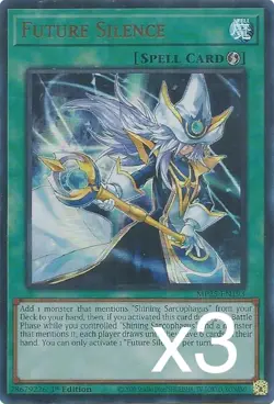 3X Yugioh Future Silence MP25-EN193 Ultra Rare 1st Edition NM - Image 1
