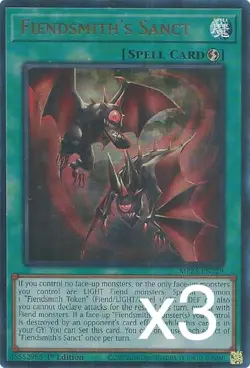 3X Yugioh Fiendsmith's Sanct MP25-EN229 Ultra Rare 1st Edition NM - Image 1