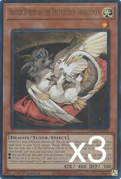 3X Yugioh Buster Whelp of the Destruction Swordsman MP25-EN280 Ultra Rare NM - Image 1