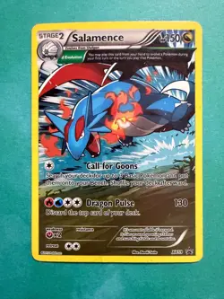 Pokemon TCG Salamence XY59 XY Promo Holo EN Dragon LP **DOUBLE SWIRL** - Image 1