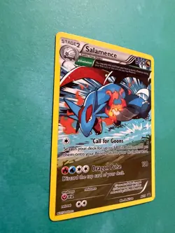 Pokemon TCG Salamence XY59 XY Promo Holo EN Dragon LP **DOUBLE SWIRL** - Image 3