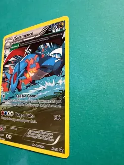 Pokemon TCG Salamence XY59 XY Promo Holo EN Dragon LP **DOUBLE SWIRL** - Image 4