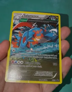 Pokemon TCG Salamence XY59 XY Promo Holo EN Dragon LP **DOUBLE SWIRL** - Image 5