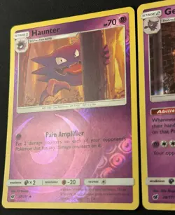 Pokemon TCG Crimson Invasion Gengar 38/111 Holo Haunter 37/111 Reverse Holo - Image 2