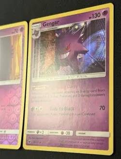 Pokemon TCG Crimson Invasion Gengar 38/111 Holo Haunter 37/111 Reverse Holo - Image 3