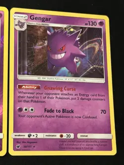 Pokemon TCG Crimson Invasion Gengar 38/111 Holo Haunter 37/111 Reverse Holo - Image 4