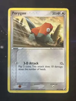 Porygon - 69/115 - Common HP, English Pokemon EX Unseen Forces - Image 1
