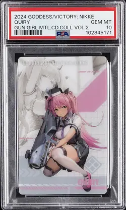 2024 GODDESS OF VICTORY: NIKKE GUN GIRL METAL CARD COLLECTION VOL.2 QUIRY PSA 10 - Image 1