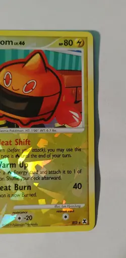 Heat Rotom RT3 Reverse Holo Rising Rivals Ultra Rare Pokemon Card 2009 - Image 2