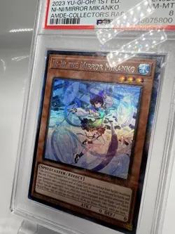 Yugioh Ni-Ni the Mirror Mikanko AMDE-EN026 1st Collector's Rare PSA 8 Mint - Image 3
