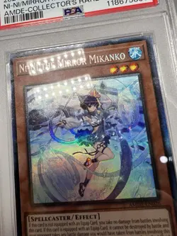 Yugioh Ni-Ni the Mirror Mikanko AMDE-EN026 1st Collector's Rare PSA 8 Mint - Image 4