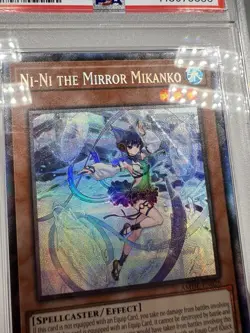 Yugioh Ni-Ni the Mirror Mikanko AMDE-EN026 1st Collector's Rare PSA 8 Mint - Image 5