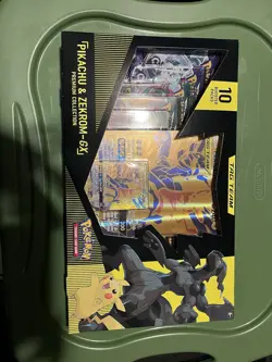 Nintendo Pokemon TCG Pikachu and Zekrom-GX Tag Team Premium Collection Sealed - Image 1
