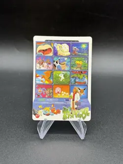 Oddish Butterfree Holo Pokemon Vintage Pocket Monsters Vending Prism Sticker 93 - Image 2