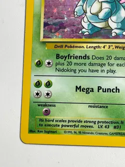 Pokemon Nidoqueen TCG Jungle Holo Card 7/64 Unlimited Rare - Image 4