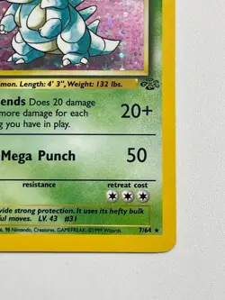 Pokemon Nidoqueen TCG Jungle Holo Card 7/64 Unlimited Rare - Image 5
