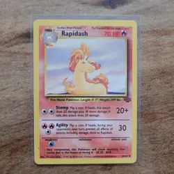 Rapidash 44/64 Pokemon TCG Jungle Unlimited Regular Uncommon LP - Image 1