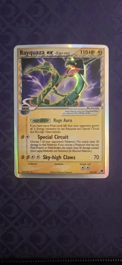 Pokemon TCG Rayquaza ex Dragon Frontiers 97/101 Holo Rare Delta Species - Image 1