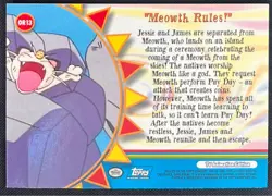 Pokemon 2000 Topps #OP13 "Meowth Rules!" TV Series 3 - Image 2