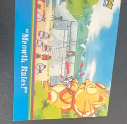Pokemon 2000 Topps #OP13 "Meowth Rules!" TV Series 3 - Image 3