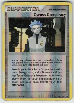 Cyrus's Conspiracy 105/127 Uncommon Platinum Pokemon Reverse Holo Damaged - Image 1
