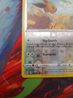 Eevee 125/203 NM Reverse Holo 2021 Pokemon SWSH Evolving Skies - w/ Rayquaza! #3 - Image 2