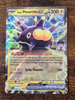 HOP'S PINCURCHIN EX 068/217 DOUBLE RARE ASCENDED HEROES POKEMON NEAR MINT - Image 1