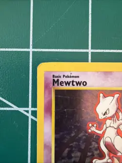 Pokemon Mewtwo TCG Base Set 10/102 Holo Rare Wizards 1999 60 HP English - Image 2