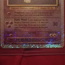 Nintendo Pokemon TCG Hypno Legendary Collection Rare Holo Card English - Image 2