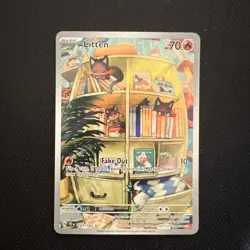 Litten 167/162 Illustration Rare Temporal Forces Pokemon English NM - Image 1