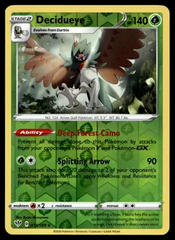 DECIDUEYE 013/189 RARE DARKNESS ABLAZE POKEMON - Image 1