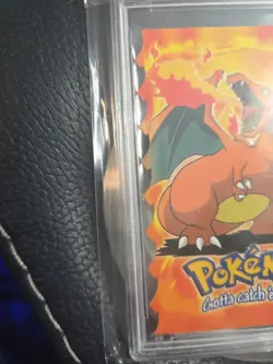 1999 Topps Pokemon DIE CUT CHARIZARD The Movie #6 PSA NM Mint - Image 3