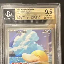 Pokemon 2026 Mega Evolution Ascended Heroes Psyduck IR Beckett 9.5 Holo #226 - Image 3