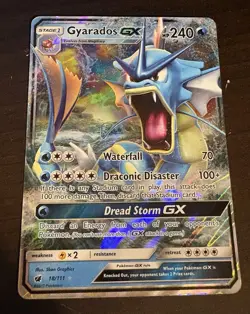 Pokemon TCG Gyarados GX 18/111 SM-Crimson Invasion Ultra Rare Holo English - Image 1