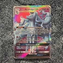 The Pokemon Company Alolan Ninetales GX (Full Art) 205/214 SM Lost Thunder Holo - Image 1