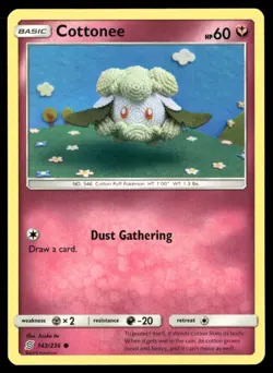 Cottonee Unified Minds 143/236 Common Pokemon Near Mint - Image 1