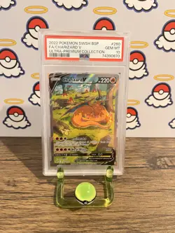 Charizard V SWSH260 Black Star Promo Pokemon Card - PSA 10 GEM MT - Image 1