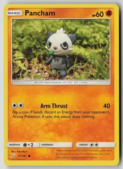 Pancham 81/181 Common Team Up Pokemon NM - Image 1