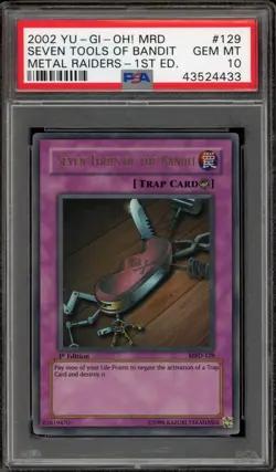 Yu-Gi-Oh! Seven Tools of the Bandit Metal Raiders 1st Edition MRD-129 PSA 10 - Image 1
