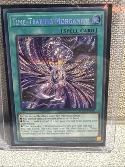Yugioh Time-Tearing Morganite MP24-EN088 Prismatic Secret Rare 1st Edition NM - Image 2