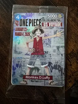 Monkey.D.Luffy (055) (College Basketball US Voyage) P-055 One Piece Promotion - Image 1